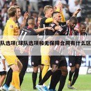 球队选项(球队选项和无保障合同有什么区别)