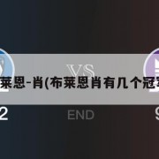 布莱恩-肖(布莱恩肖有几个冠军)