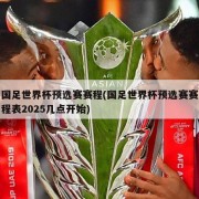 国足世界杯预选赛赛程(国足世界杯预选赛赛程表2025几点开始)