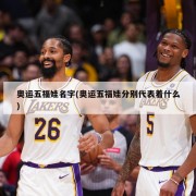 奥运五福娃名字(奥运五福娃分别代表着什么)