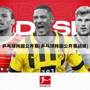 乒乓球韩国公开赛(乒乓球韩国公开赛战绩)