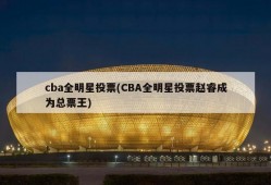 cba全明星投票(CBA全明星投票赵睿成为总票王)