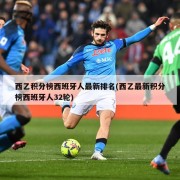 西乙积分榜西班牙人最新排名(西乙最新积分榜西班牙人32轮)