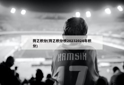 荷乙积分(荷乙积分榜20232024年积分)