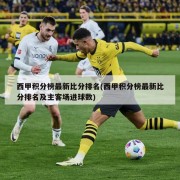 西甲积分榜最新比分排名(西甲积分榜最新比分排名及主客场进球数)