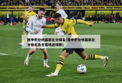 西甲积分榜最新比分排名(西甲积分榜最新比分排名及主客场进球数)