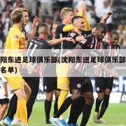 沈阳东进足球俱乐部(沈阳东进足球俱乐部队员名单)