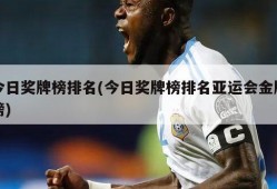 今日奖牌榜排名(今日奖牌榜排名亚运会金牌榜)