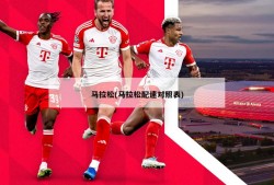 马拉松(马拉松配速对照表)