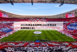 2012年奥运会金牌榜(2012年奥运会金牌榜前三名)