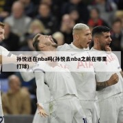 孙悦还在nba吗(孙悦去nba之前在哪里打球)