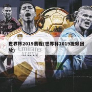 世界杯2019赛程(世界杯2019视频回放)
