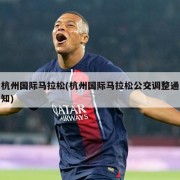 杭州国际马拉松(杭州国际马拉松公交调整通知)