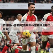 伯明翰vs富勒姆(伯明翰vs富勒姆是那个国家)