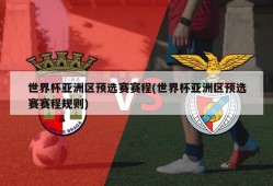 世界杯亚洲区预选赛赛程(世界杯亚洲区预选赛赛程规则)
