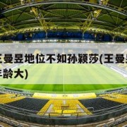 为什么王曼昱地位不如孙颖莎(王曼昱和孙颖莎哪个年龄大)