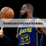 羽毛球混合双打(羽毛球混合双打黄雅琼)